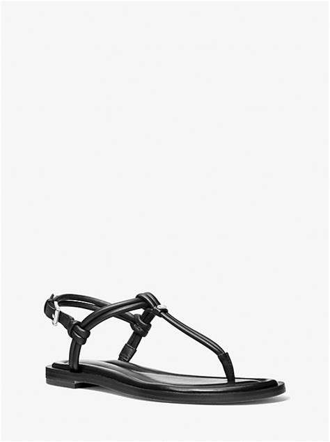 astra leather t strap sandal